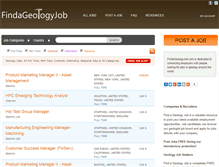 Tablet Screenshot of findageologyjob.com